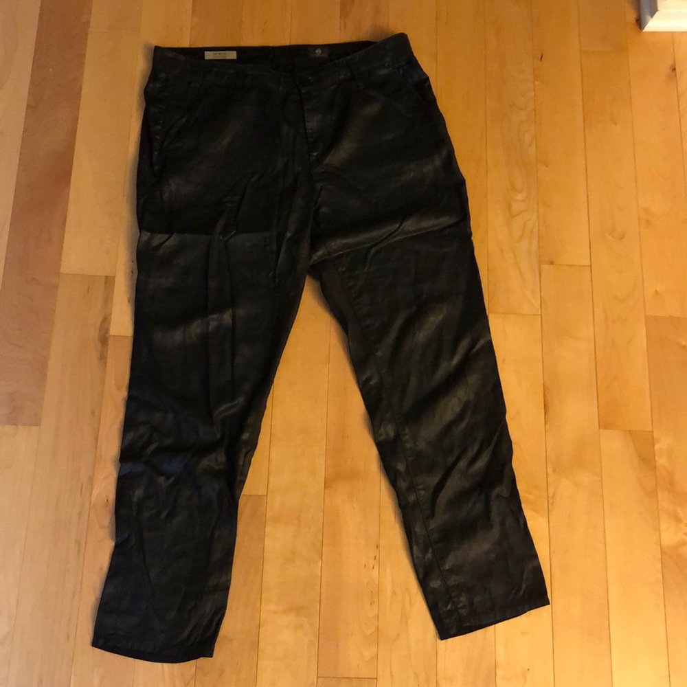 AG Adriano Goldschmied coated leather look jeans